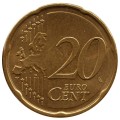 20 центов 2007-2023 Германия, регулярный чекан, из обращения