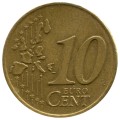 10 центов 1999-2006 Нидерланды, регулярный чекан, из обращения