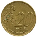 20 центов 2002-2007 Австрия, регулярный чекан, из обращения