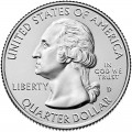 25 cents Quarter Dollar 2016 USA Theodore Roosevelt 34th National Park, mint mark D