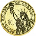 1 доллар 2007 США, 1 президент Джордж Вашингтон двор D