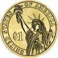 1 Dollar 2007 USA, 3 Präsidenten Thomas Jefferson D