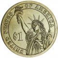 1 dollar 2009 USA, 10 president John Tyler mint D