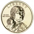 1 доллар 2010 США Сакагавея, Великий Закон мира, двор D