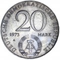 20 marks 1973 Germany, Otto Grotewohl