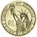 1 dollar 2011 USA, 18 president Ulysses S. Grant mint P