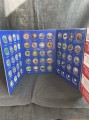 Colored Set 25 cents 50 states and 6 territories USA 1999-2009, in album