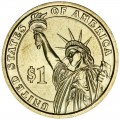 1 dollar 2011 USA, 20 president James A. Garfield mint P