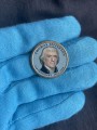 1 Dollar 2007 USA, 3 Präsidenten Thomas Jefferson farbig