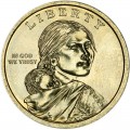 1 Dollar 2010 USA Squaw Sacagawea, Das große Gesetz der Welt, Farbe
