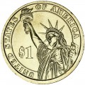 1 Dollar 2008 USA, 6 Präsident John Quincy Adams P