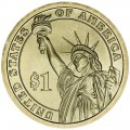 1 dollar 2009 USA, 10 president John Tyler mint P