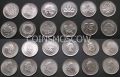 Set of 25 cents 2000 Canada 12 coins series Millennium