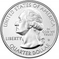 25 cents Quarter Dollar 2005 USA California mint mark D
