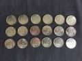 Coin Set 5 rubel 70 Jahre Victory, Kampfhandlungen, 18 Münzen