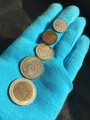 Satz von Münzen aus dem Jahr 1991 die UdSSR, aus dem Verkehr (5 munzen)