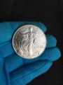 1 доллар 1999 США Шагающая Свобода,  UNC, серебро