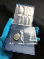 Альбом для монет 130х100 мм на 32 монеты, ячейка 50х43 мм, АМКМ-32 (синий)