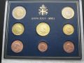 Набор евро 2002 Ватикан, первый год чеканки