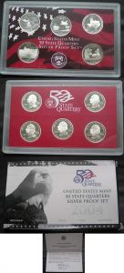 A set of 2004 25 cents Proof  price, composition, diameter, thickness, mintage, orientation, video, authenticity, weight, Description