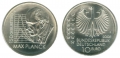 10 евро 2008 Германия,150-летие со дня рождения  Макса Планк (1858-1947), серебро
