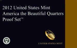 Set of 25 cents 2012 USA,series "America the Beautiful" proof, mint S, nickel price, composition, diameter, thickness, mintage, orientation, video, authenticity, weight, Description