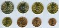 Euro coin set Greece mixed years (8 coins)