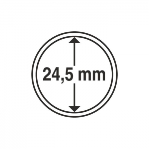 Capsule for coins Leuchtturm 24,5 mm