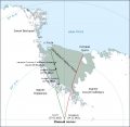 1 Krone 2007 Die Falkland-Inseln Rennen für den Südpol Amundsen and Scott Expeditions