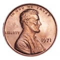1 cent 1971 Lincoln US, mint P