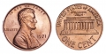 1 цент 1971 США Линкольн, двор P