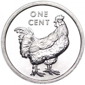 1 cent 2003 Cook islands Cock price, composition, diameter, thickness, mintage, orientation, video, authenticity, weight, Description