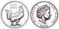1 cent 2003 Cook islands Cock