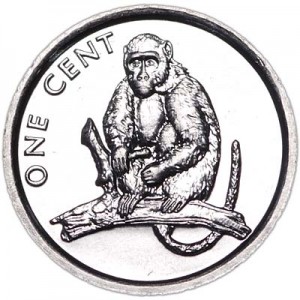 1 cent 2003 Cook islands Monkey price, composition, diameter, thickness, mintage, orientation, video, authenticity, weight, Description