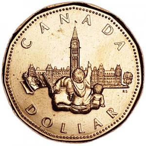 1 доллар 1992 Канада Парламент цена, стоимость