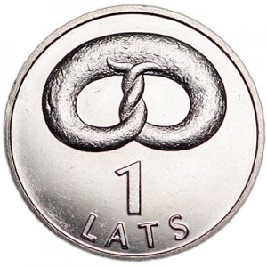 1 lat 2005 Latvia, Bagel price, composition, diameter, thickness, mintage, orientation, video, authenticity, weight, Description