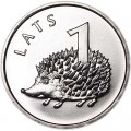 1 Lats 2012 Latvia, Hedgehog