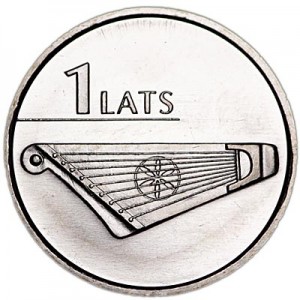 1 lat 2013 Latvia, Kokle price, composition, diameter, thickness, mintage, orientation, video, authenticity, weight, Description