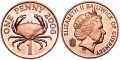 1 penny 2006 Guernsey Crab