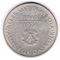 10 марок 1974 Германия 25 лет Германской Демократической Республики