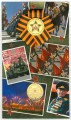 Набор 10 рублей 2010 СПМД и памятный знак 65 лет Победы