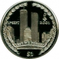1 доллар 2006, Британские Виргинские острова, 5 лет трагедии 11 сентября 2001