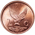 2 Cent 2001 Südafrika Schreiseeadler