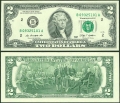 2 доллара 2009 США (B), банкнота, хорошее качество XF