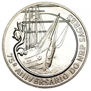 2.50 евро 2012 Португалия 75 лет учебному кораблю "Сагреш" цена, стоимость