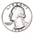 25 cents Washington quarter 1980 US D