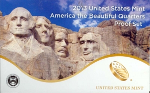 Набор 25 центов 2013 США Национальные парки (1 пластина) пруф, двор S, никель цена, стоимость