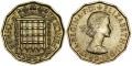 3 Pence 1967 Großbritannien