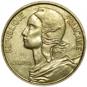 5 centimes 1978 France price, composition, diameter, thickness, mintage, orientation, video, authenticity, weight, Description