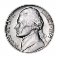 Nickel five cents 1963 US, mint P